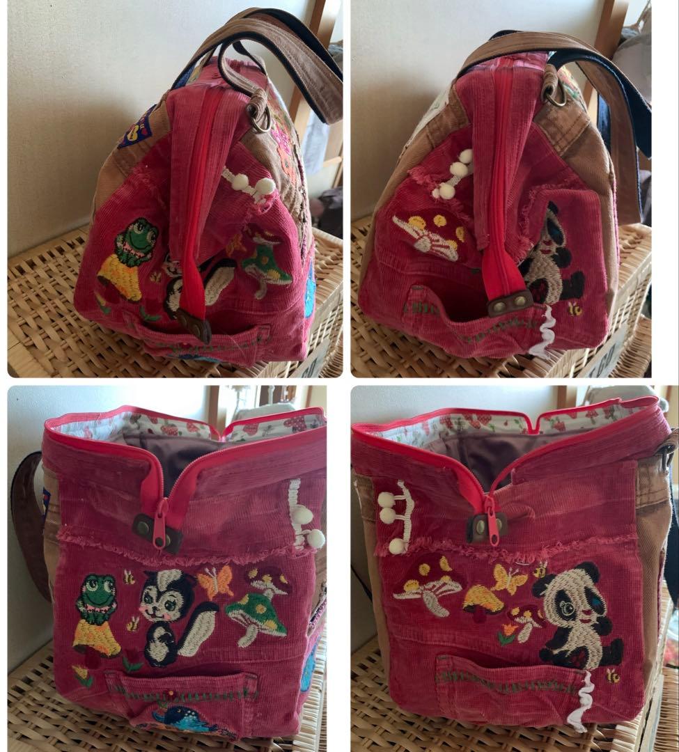 【anz.】ワイヤー口金ボストンバッグ(L)×3、ぽってりトートバッグ×2