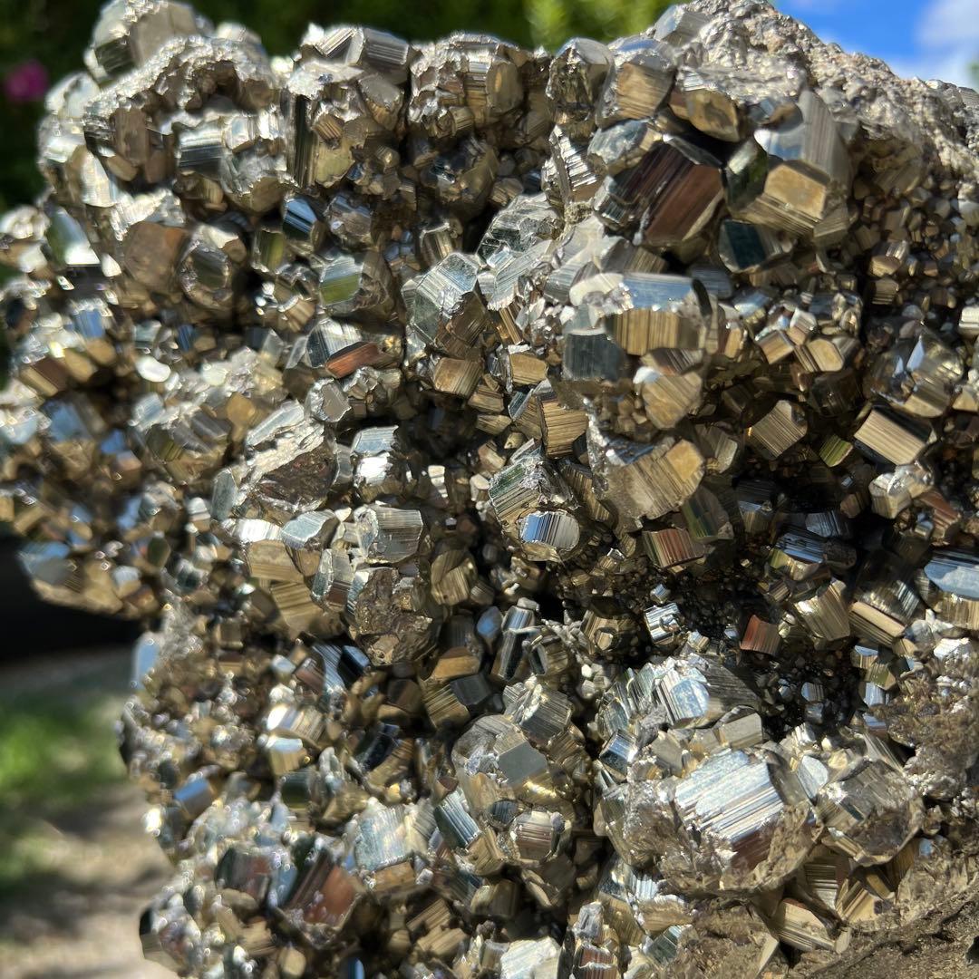 金ピカ 極大15.59kg✨ゴールドの輝き✨邪気祓い、金運招来✨パイライト 原石