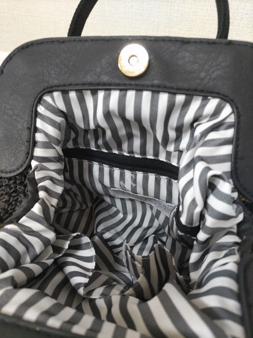 MACKINTOSH PHILOSOPHY 新品　黒のかごハンドバッグ