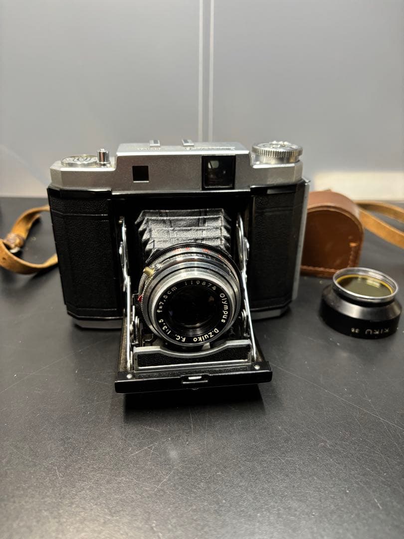 【希少品】マミヤ6 Mamiya6 ケース付き 中判蛇腹カメラ 当時物