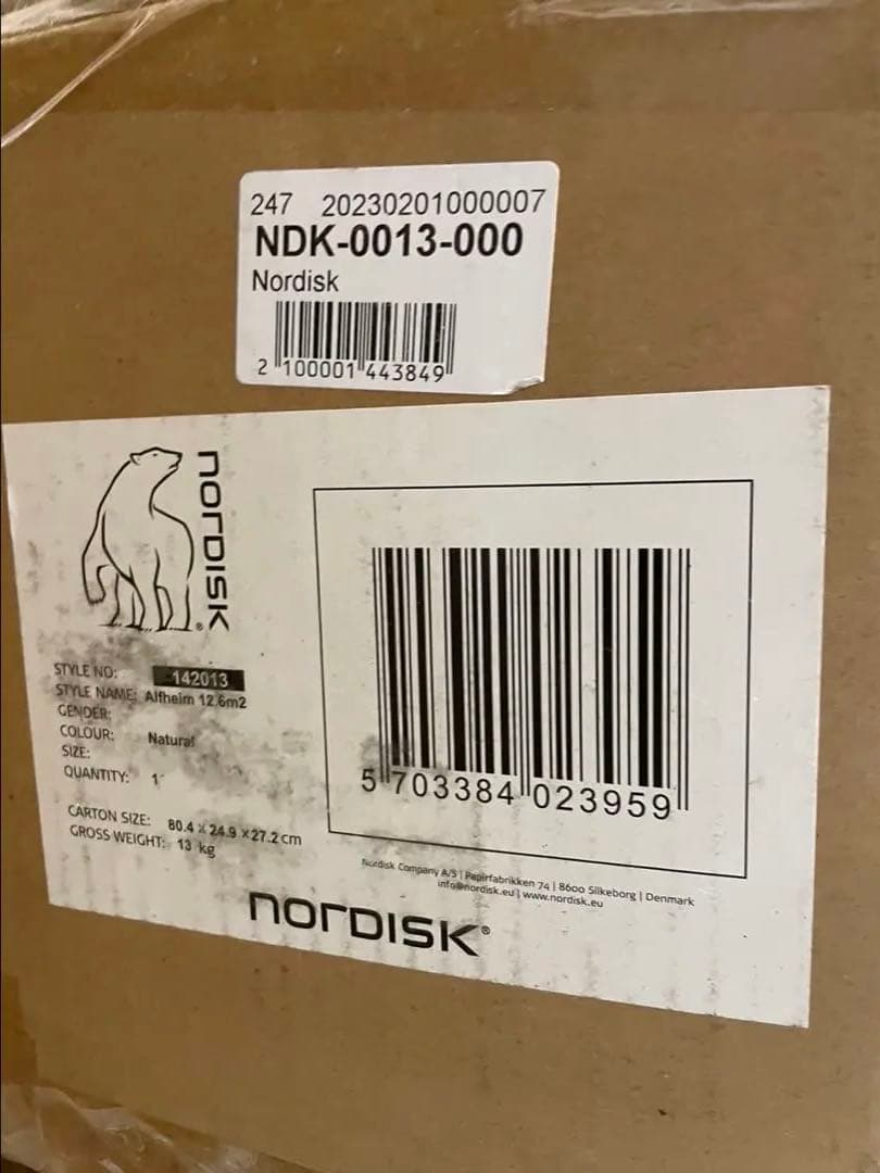 ユ*ウ様 新品 NORDISK Alfheim 12.6 ノルディスク アルヘイ