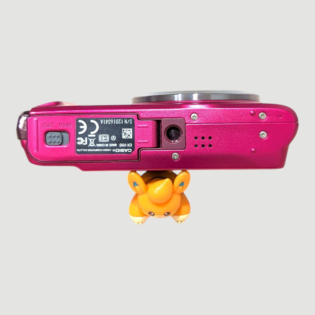 美品 動作確認済 CASIO EX-H10 ピンク デジカメ 充電器 付属品多数
