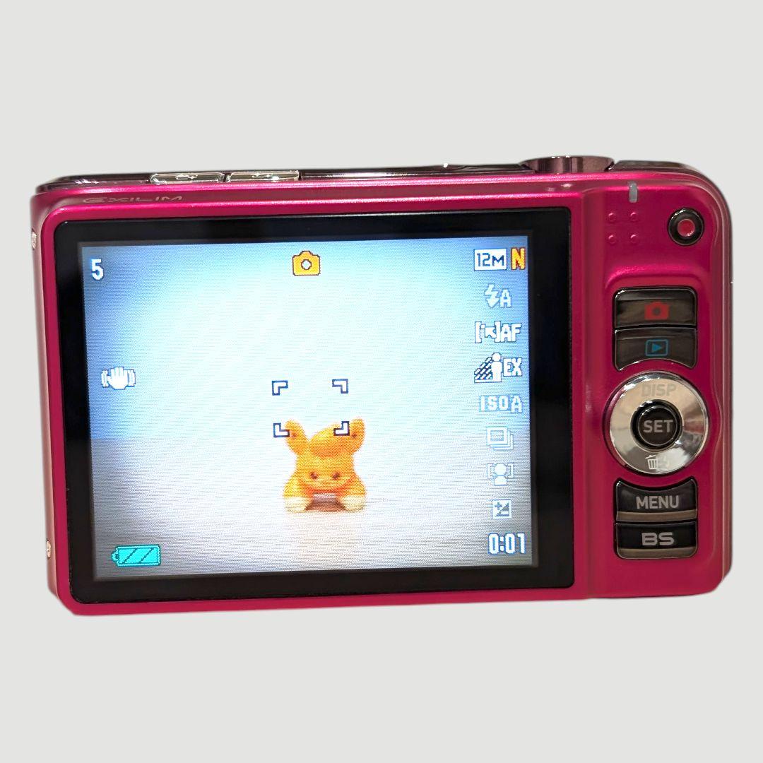 美品 動作確認済 CASIO EX-H10 ピンク デジカメ 充電器 付属品多数