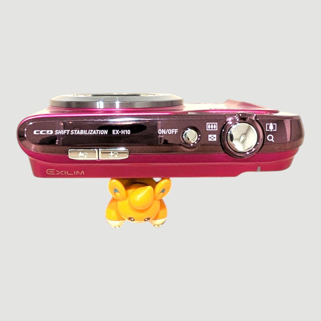 美品 動作確認済 CASIO EX-H10 ピンク デジカメ 充電器 付属品多数