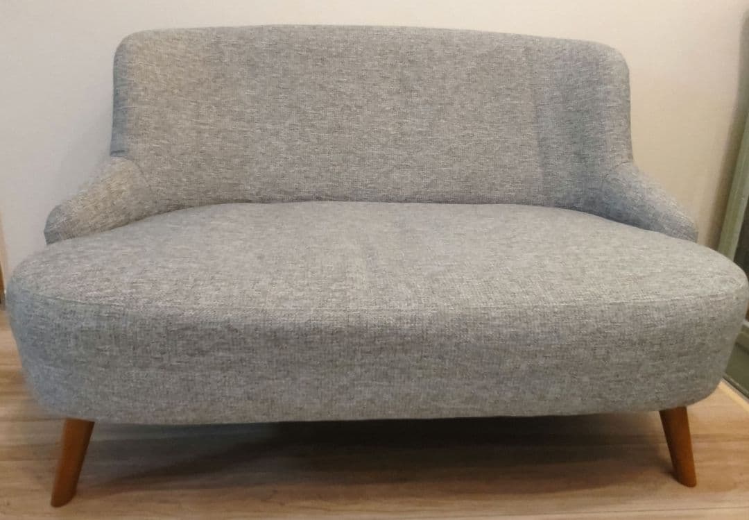 UNICO 2人掛けソファ　グレー　 ファブリック