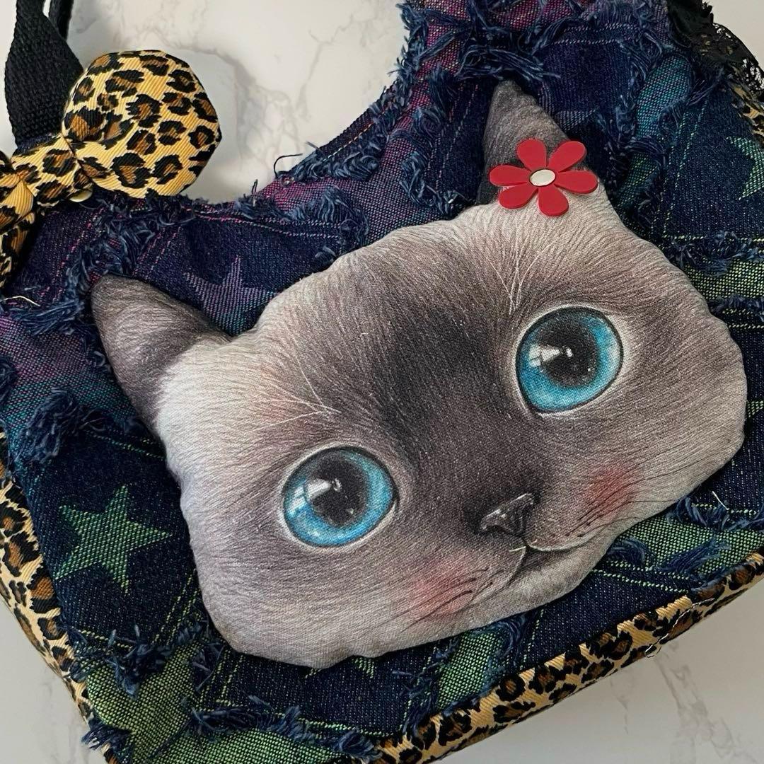 さ*ー様 コヤンイサムチョン♡クラウディちゃん♡ デニム♡ラウンドトートバッグ