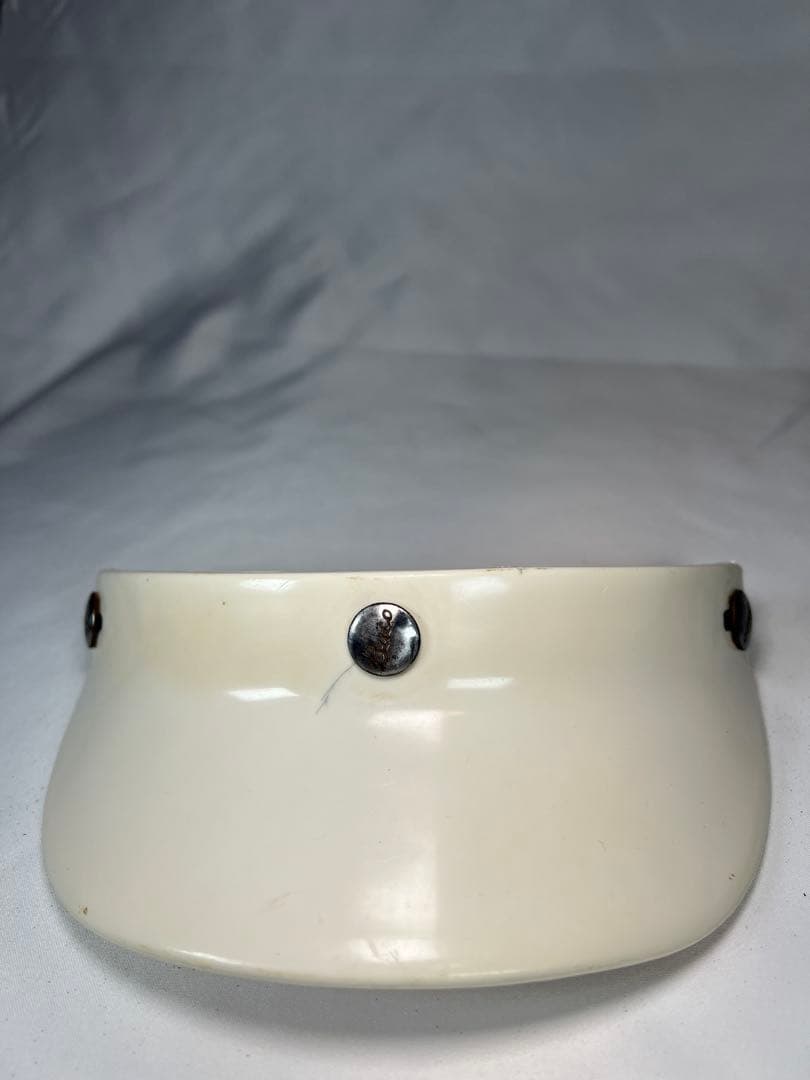 BUCO オリジナルバイザー　白　ホワイト　ブコ　ハーフ　ビンテージヘルメット