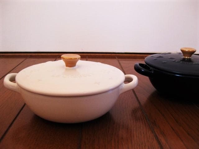 今週終了〜ルクルーゼのミニマルミット２個セット　スターレリーフ