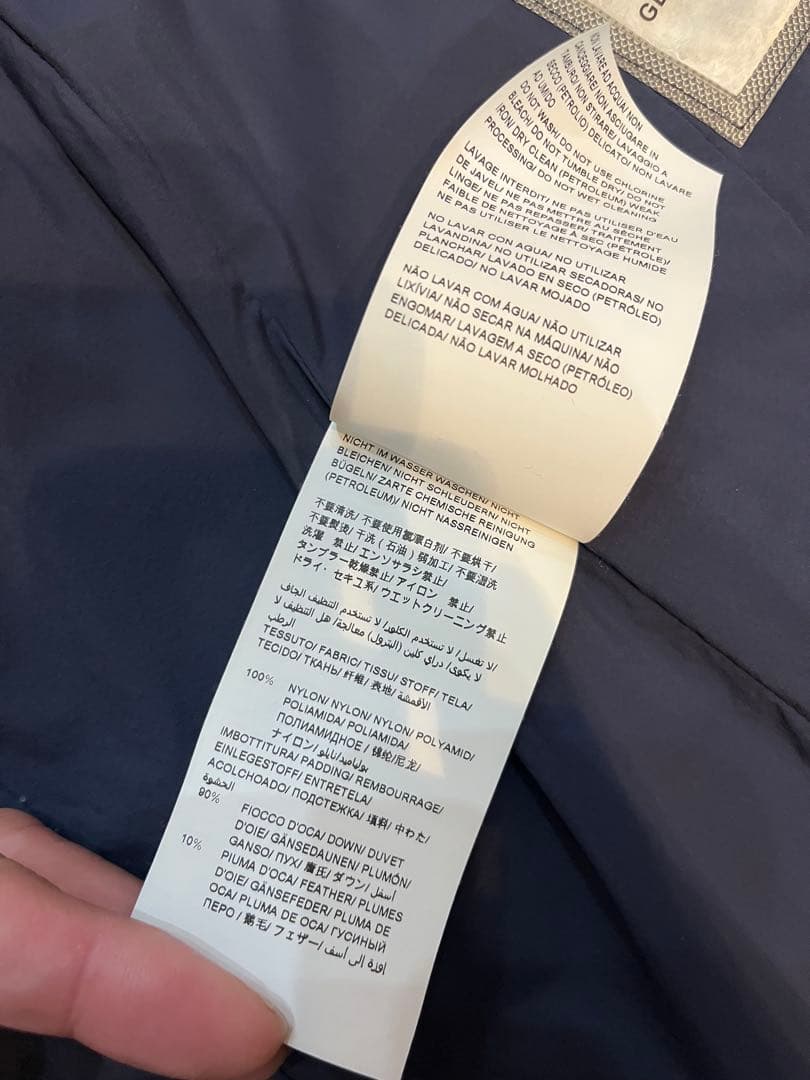 タトラス　メンズ　ダウン　ボルボレ　BORBORE ネイビー　サイズ　02