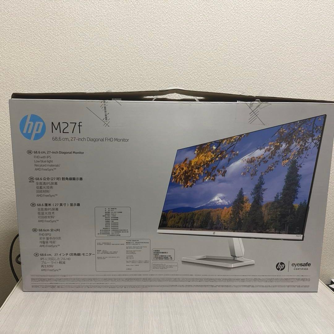 HP 27インチ　モニター　IPSパネル　フルHD 非光沢　m27f