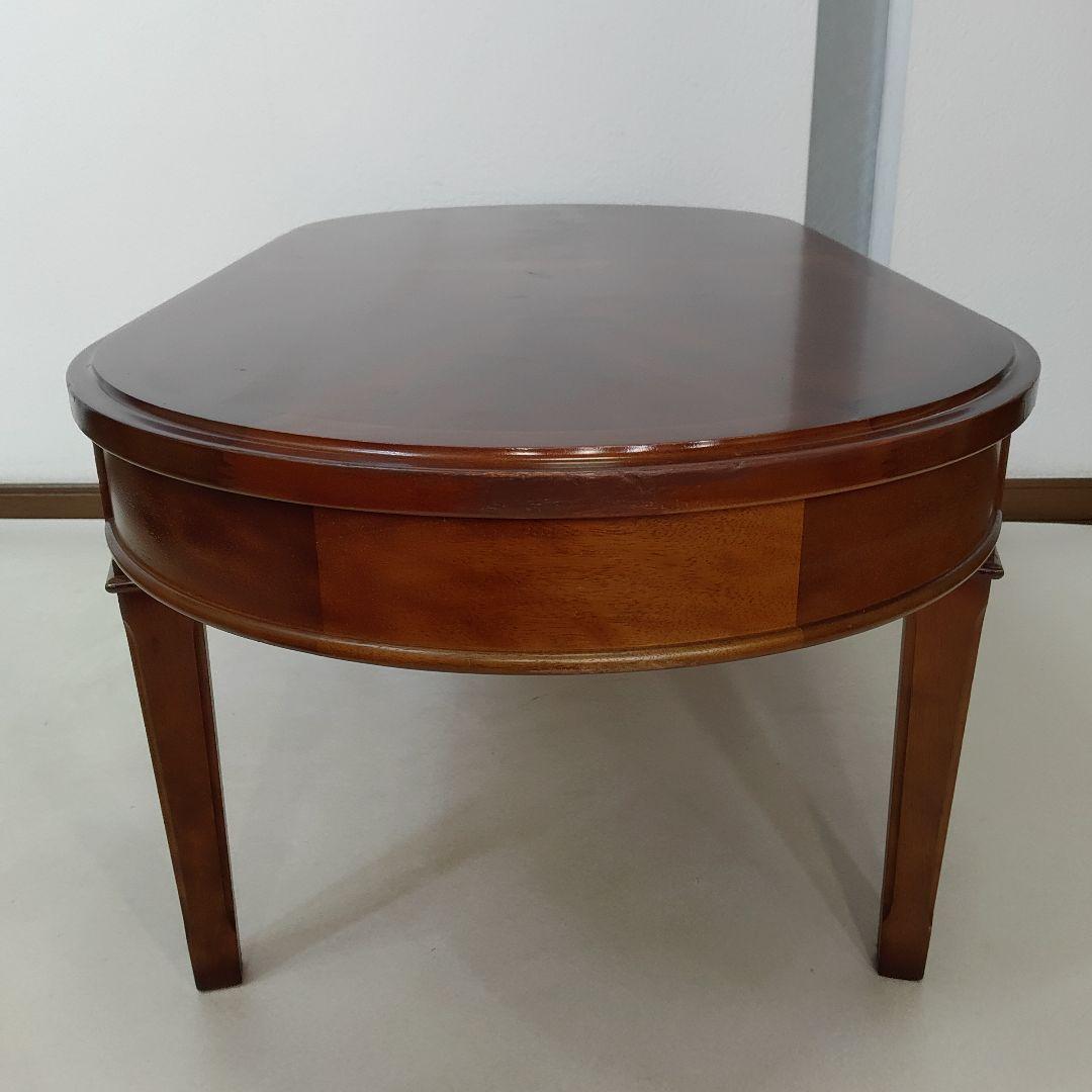 マルニ木工 地中海 センターテーブル 楕円形引き出し付き クラシカル