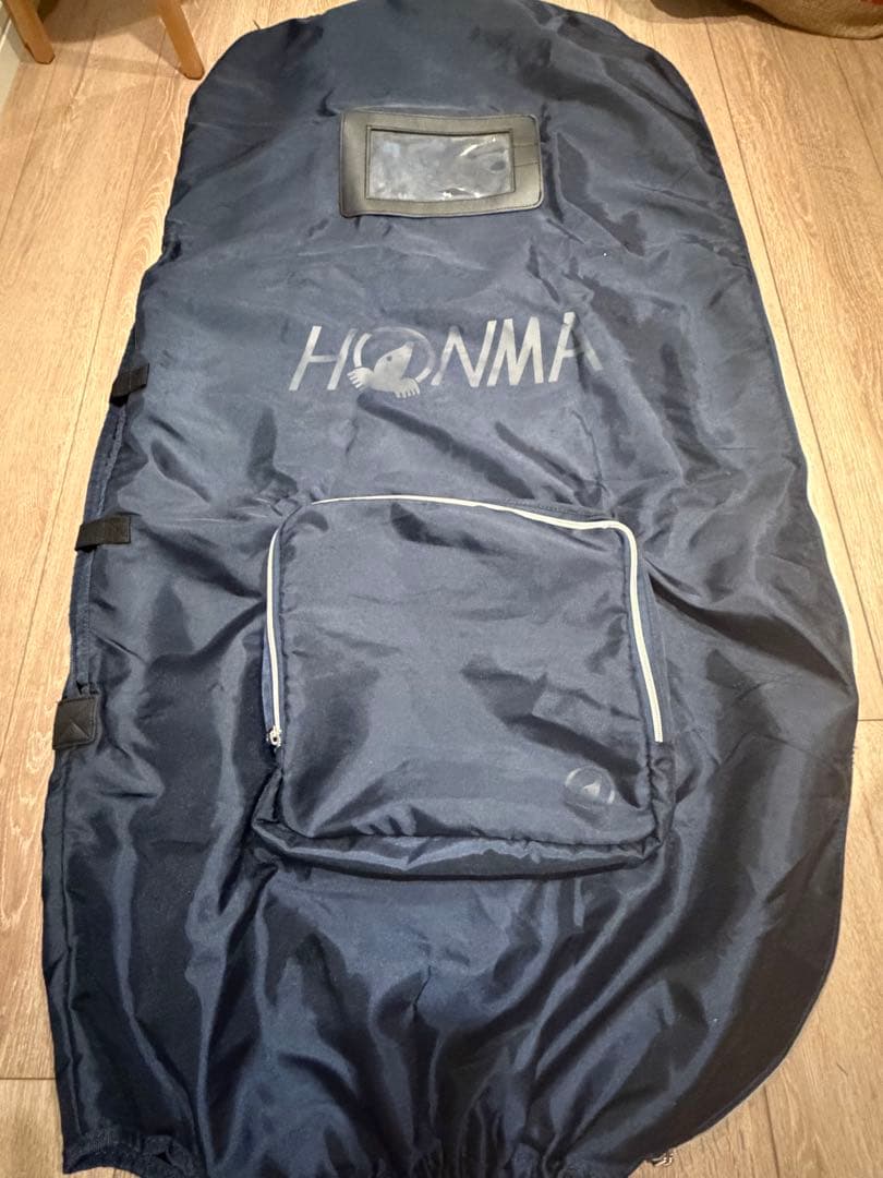 【美品／即購入OK】 ONOFF キャディバッグ＋本間トラベルカバー（紺色）付き