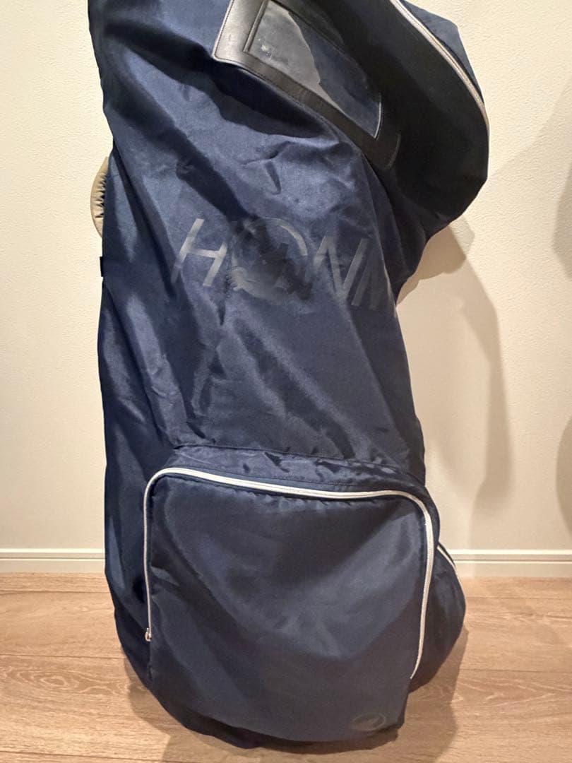 【美品／即購入OK】 ONOFF キャディバッグ＋本間トラベルカバー（紺色）付き