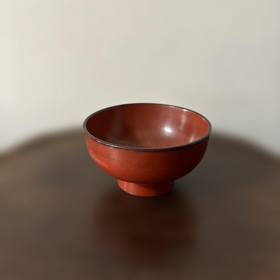 時代朱塗椀　根来.懐石.酒器.古道具.アンティーク.検:白洲正子.秦秀雄.李朝