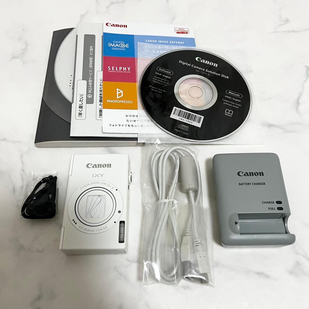 Canon キャノン IXY1 コンパクトデジタルカメラ ホワイト