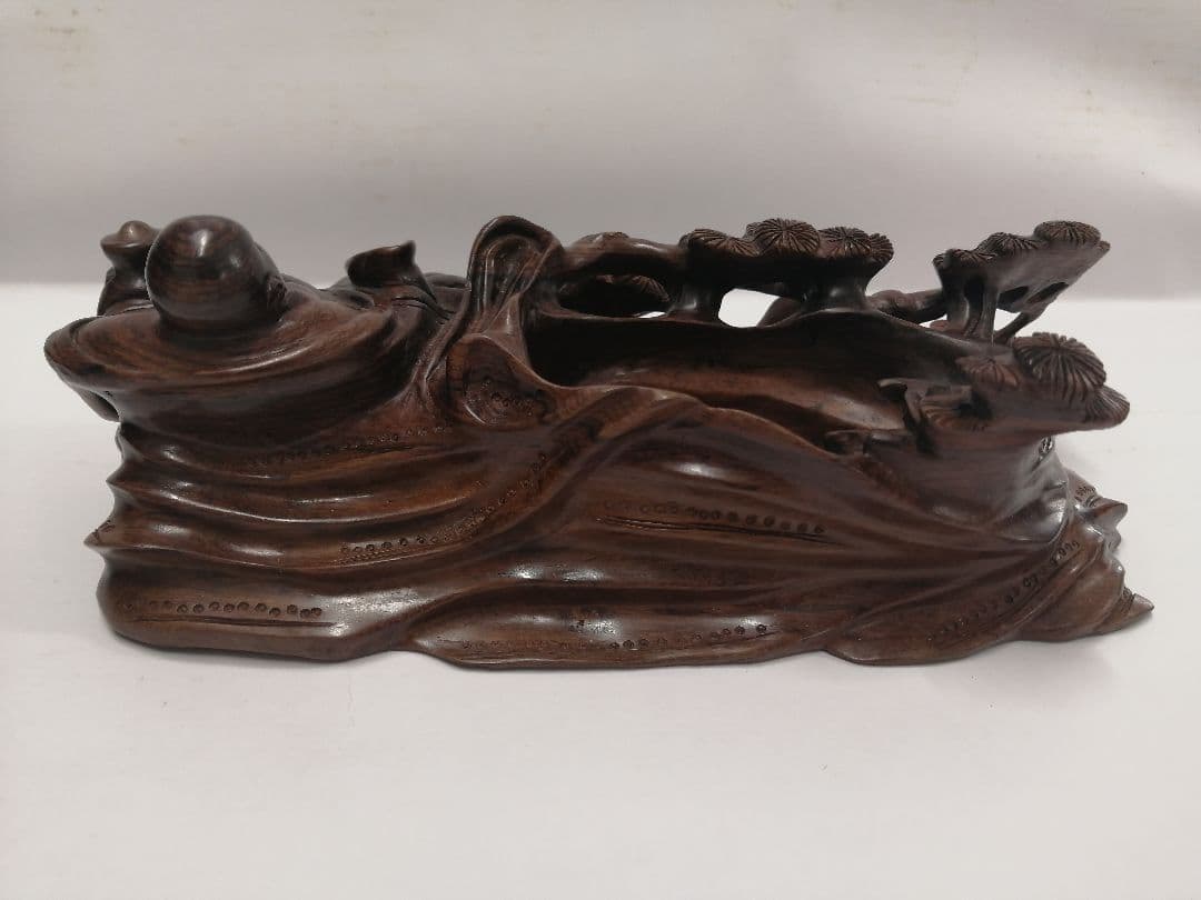 黒檀　布袋　置物