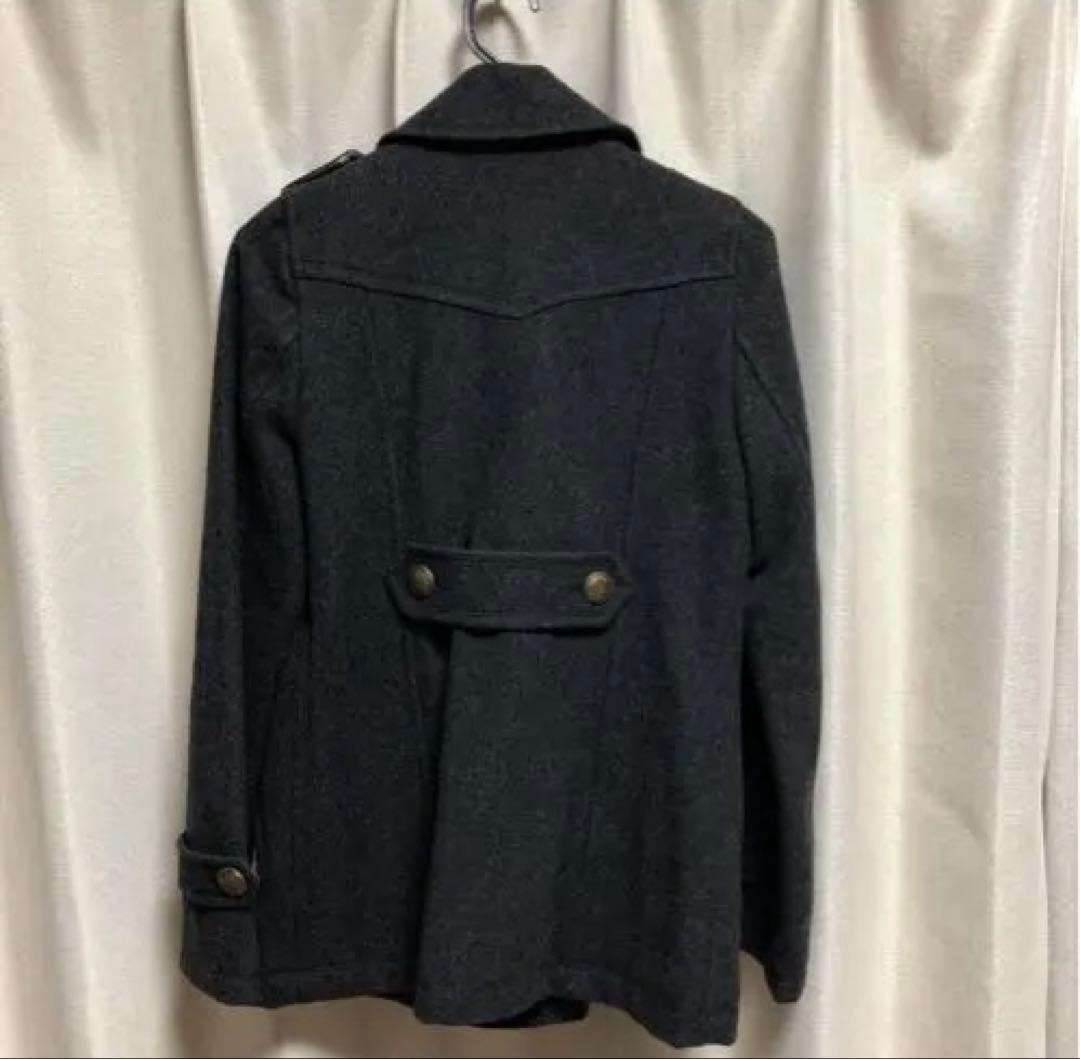バーバリー　Burberry ダークグレー ピーコート　38サイズ