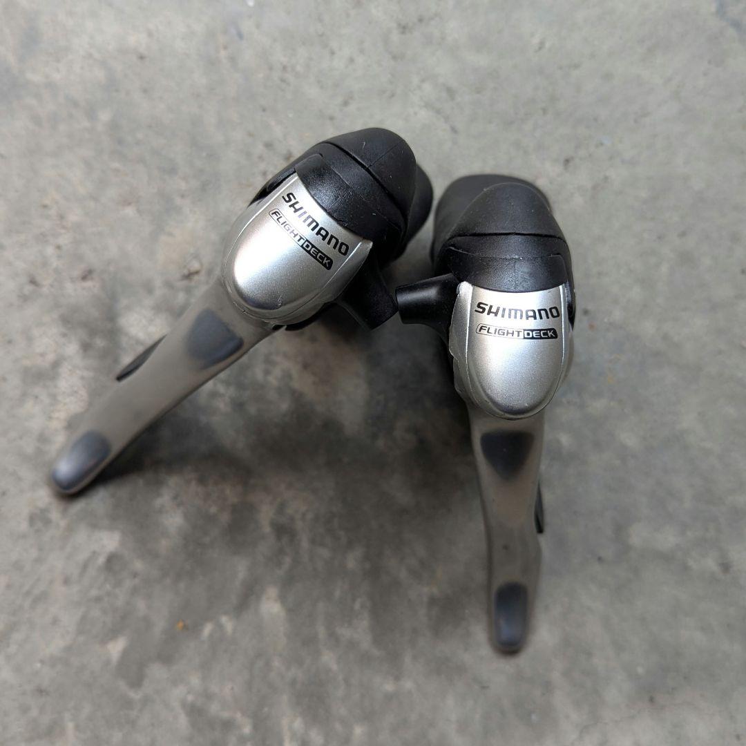 ビンテージ レア Shimano ST-R600 STIレバー左右セット 美品