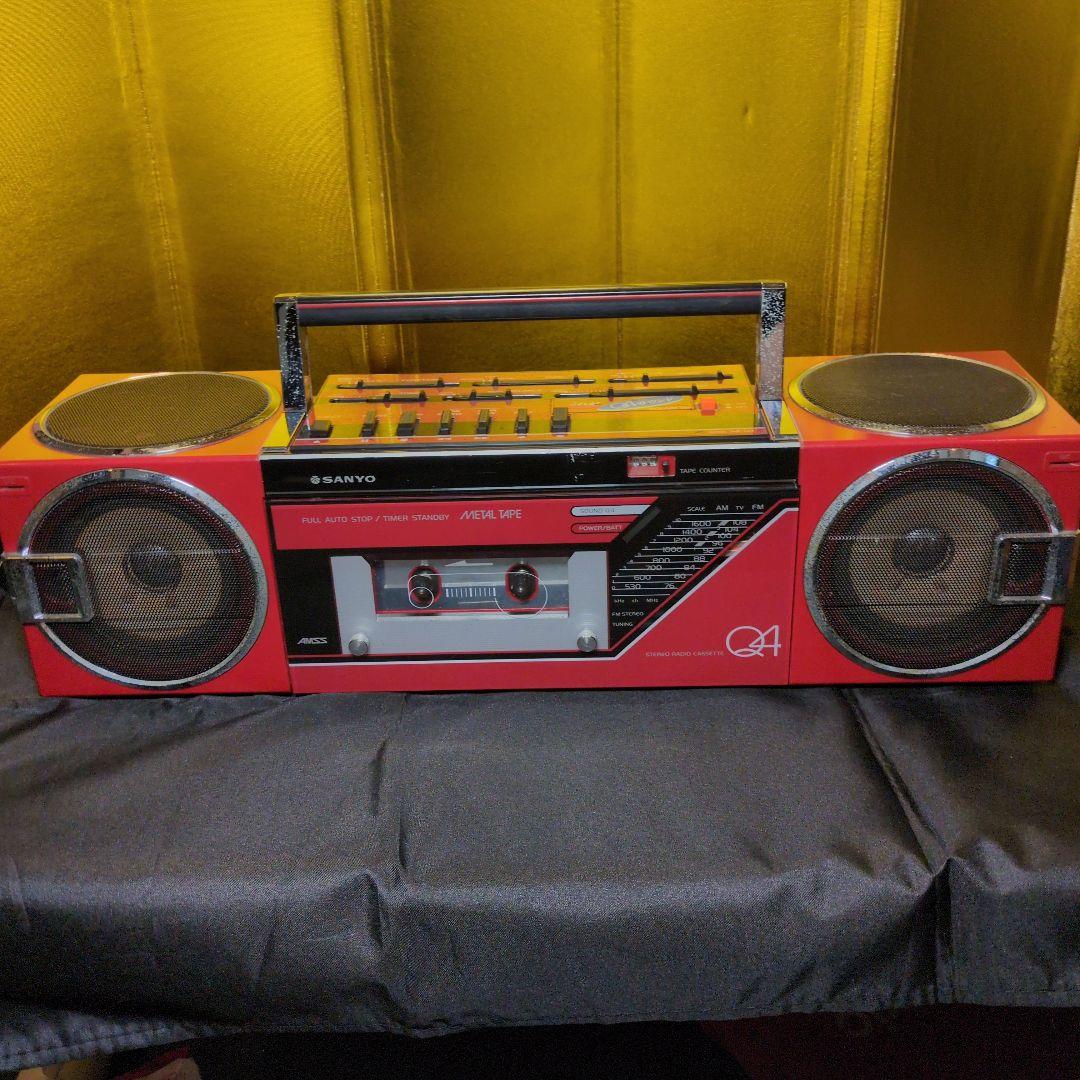 SANYOサンヨー MR-Q4 おしゃれなサウンド ステレオラジオカセット
