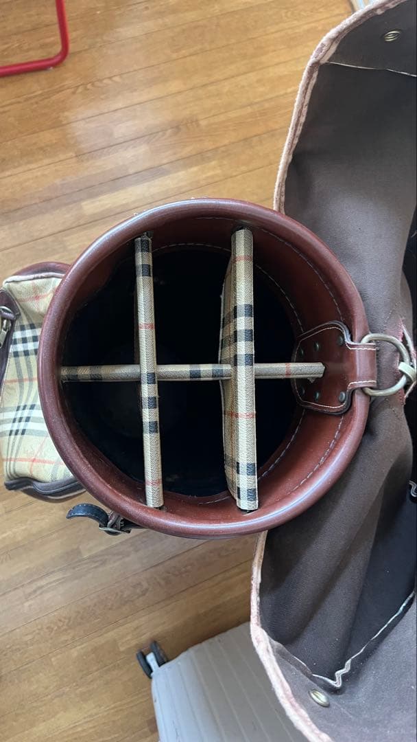 Burberry チェック柄 ゴルフバッグ