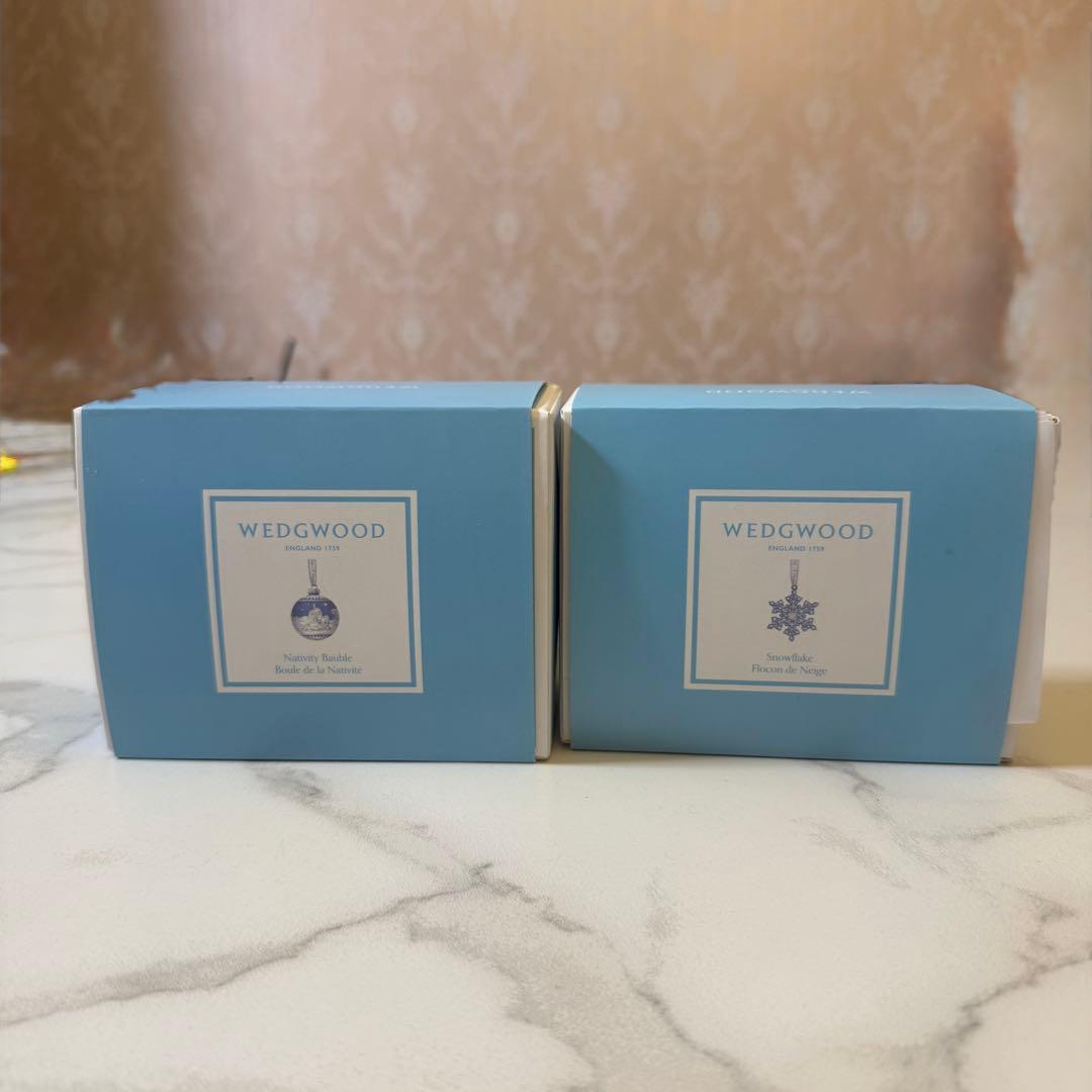 新品未開封　ウェッジウッド　クリスマス　オーナメント　2023 2個セット