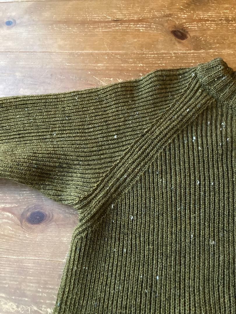 【美品】イングランド製 Kerry Woollen Mills 畔編みニット