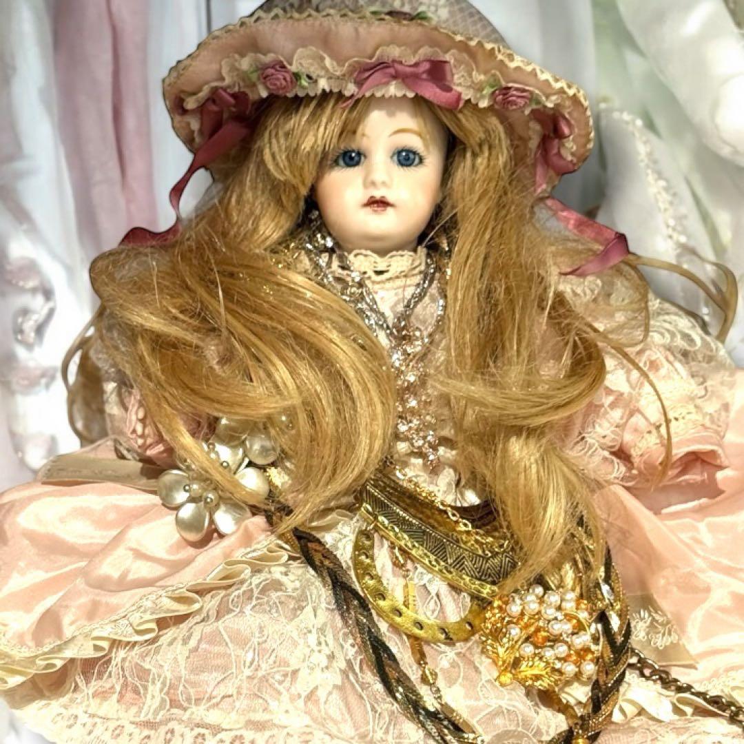 沙羅 アンティーク ビスクドール ゴーチェ ヘッド✕現代ビスクボディ再構成