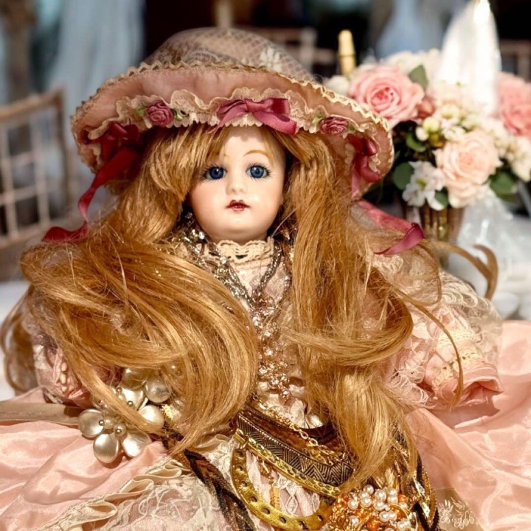 沙羅 アンティーク ビスクドール ゴーチェ ヘッド✕現代ビスクボディ再構成