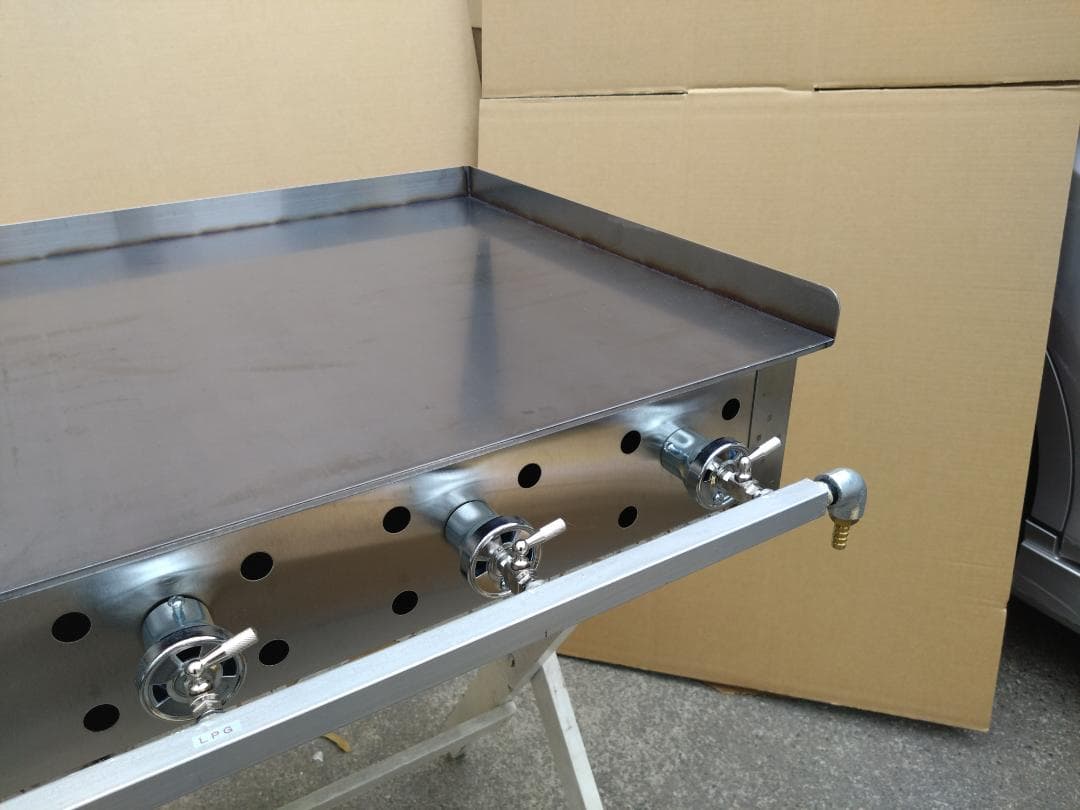 極厚９ミリ鉄板　大量調理　グリドル　９０×５５　グリラー　お好み焼き