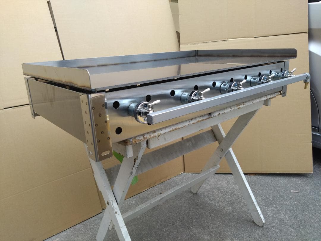 極厚９ミリ鉄板　大量調理　グリドル　９０×５５　グリラー　お好み焼き