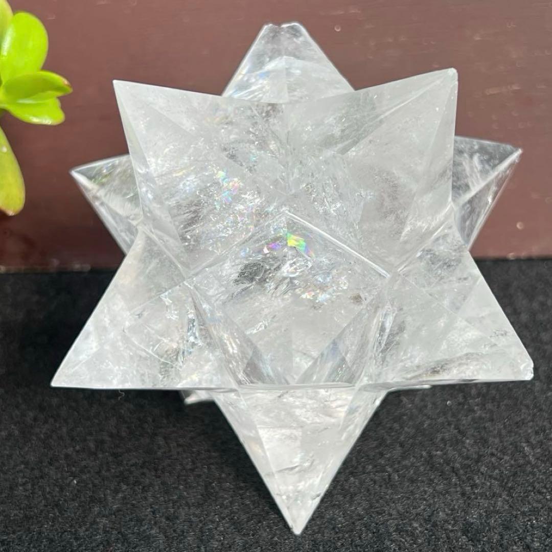 ※訳あり品 虹入り アステロイド 水晶 天然石 パワーストーン
