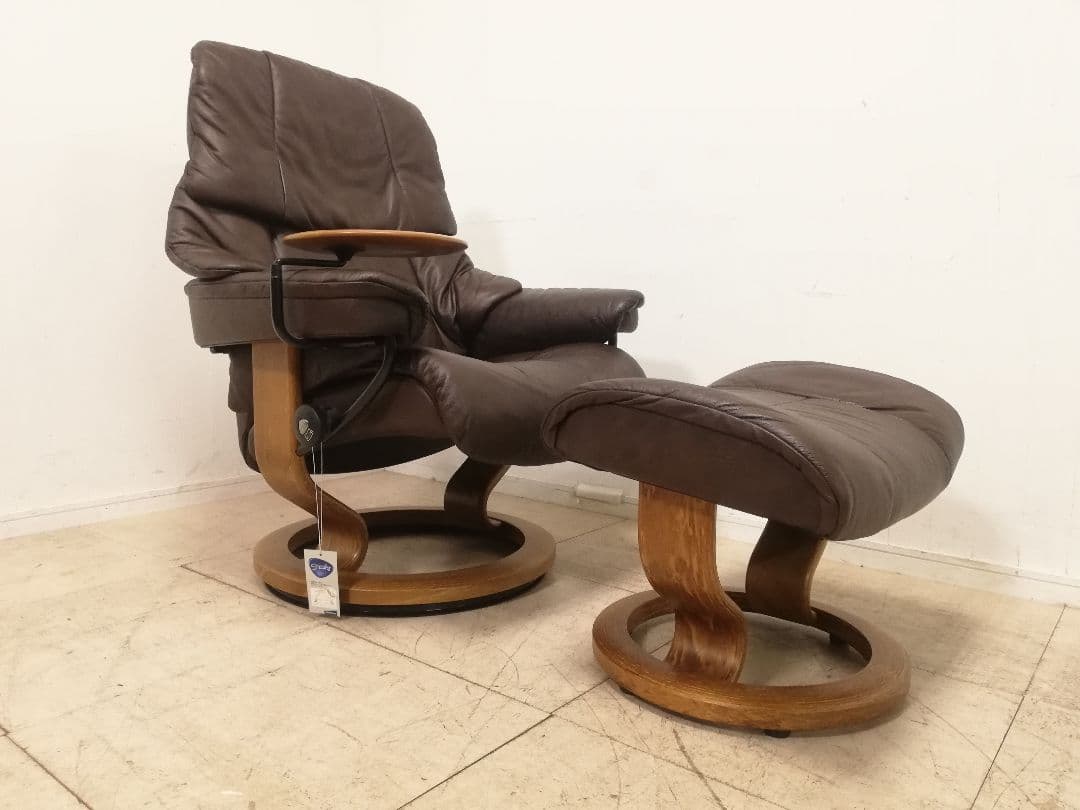モデルルーム展示品 EKORNES ストレスレスチェア レノ（M） オットマン付