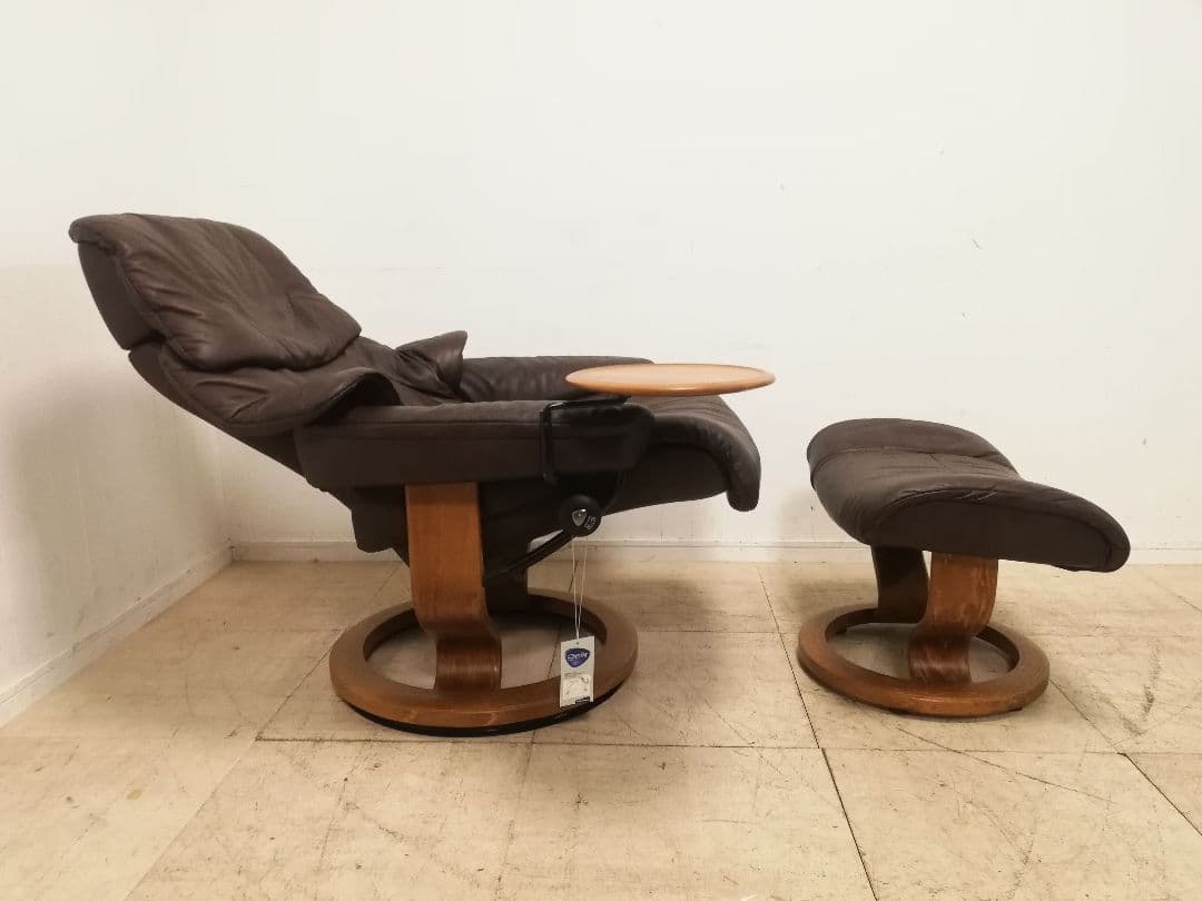 モデルルーム展示品 EKORNES ストレスレスチェア レノ（M） オットマン付