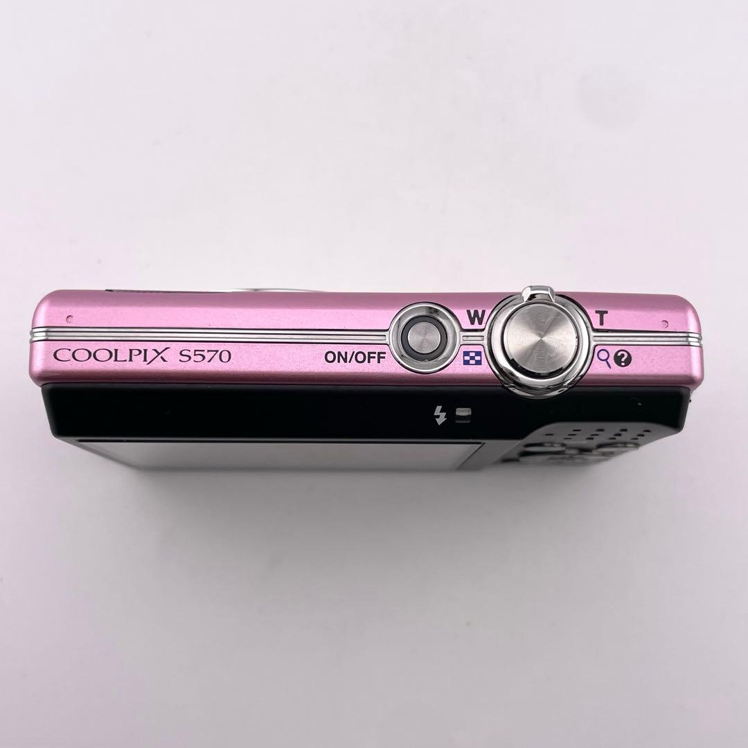 実写美⭕️良品【動作確認済】Nikon COOLPIX S570 ピンク