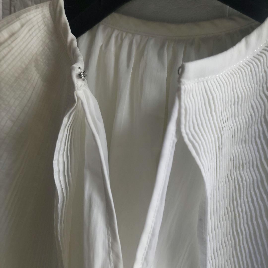 美品✨MACHATT 　マチャット　プリーツカラーブラウス 　ビッグカラー