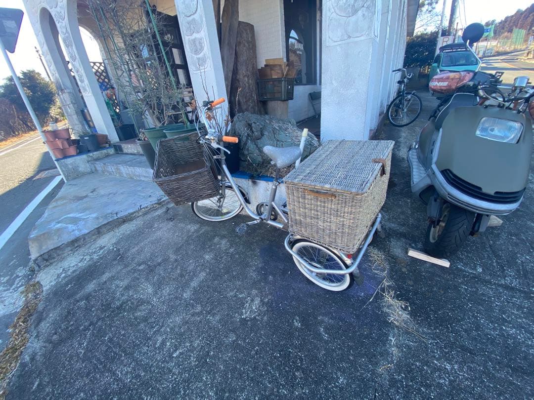 おしゃれ三輪自転車　犬の散歩やお買い物に