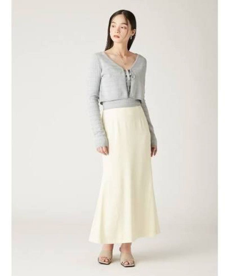 シルクブレンドアンサンブルニット　フレイアイディ　ボーダー　ニット　アンサンブル