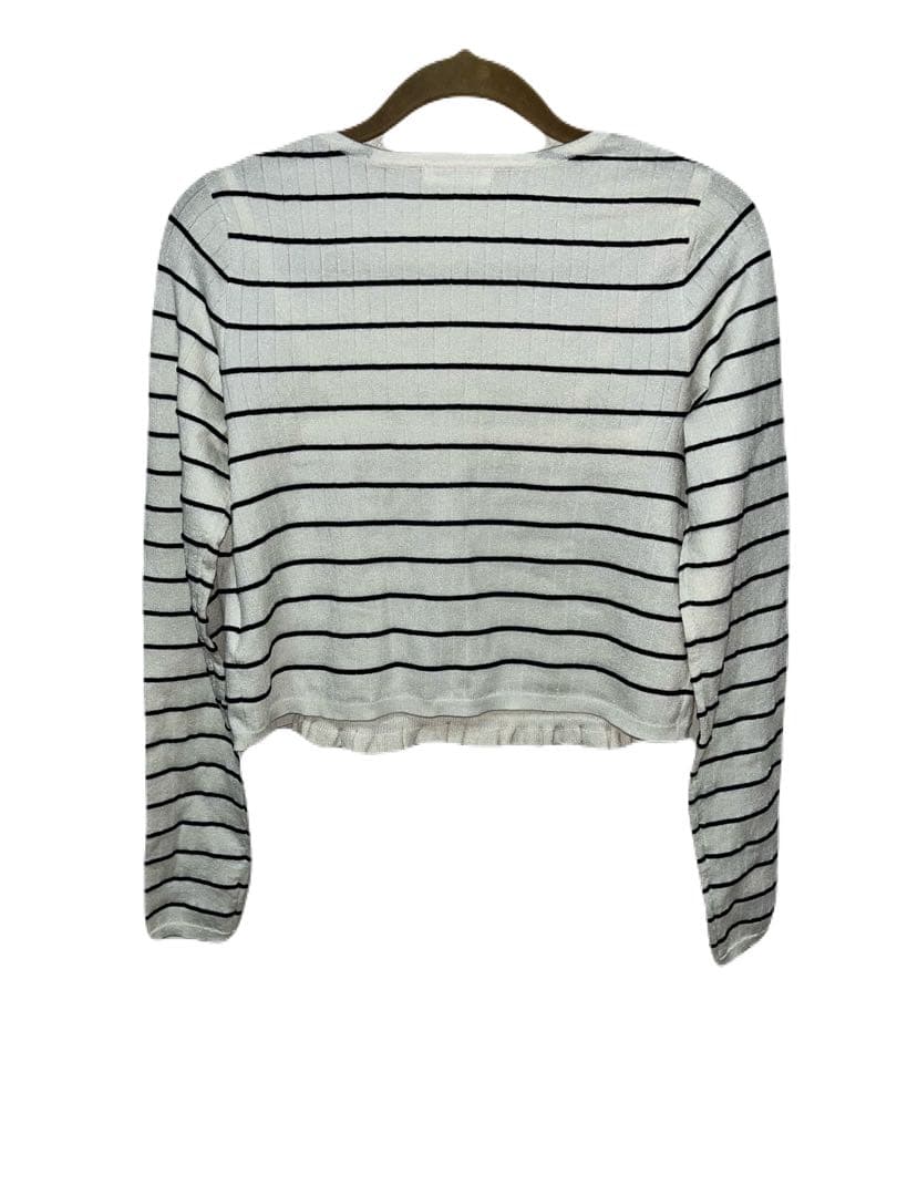 シルクブレンドアンサンブルニット　フレイアイディ　ボーダー　ニット　アンサンブル