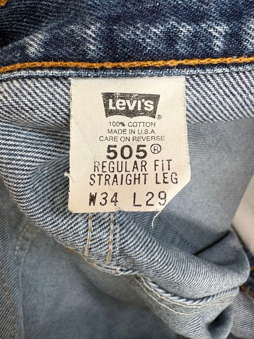 Levi's 505 USA製 W34 L29 ゴールデンサイズ