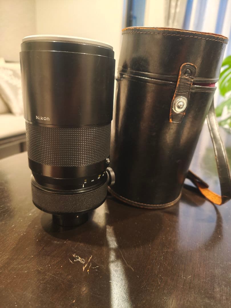 反射望遠レンズ　reflex nikkor 1000mm 1:11 革ケース付