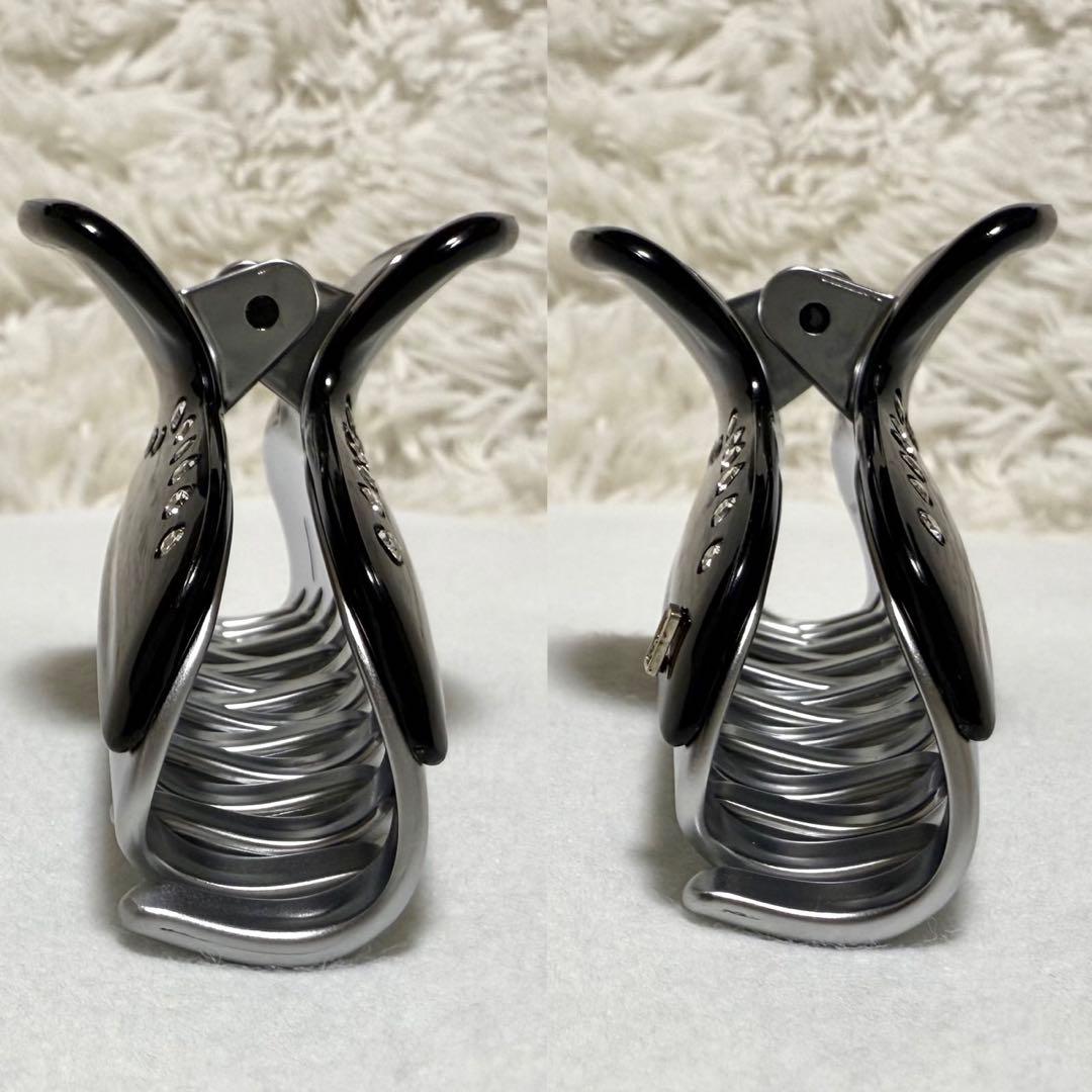 アレクサンドル ドゥ パリ スワロフスキー ヘアクリップ L ヴァンドーム 黒