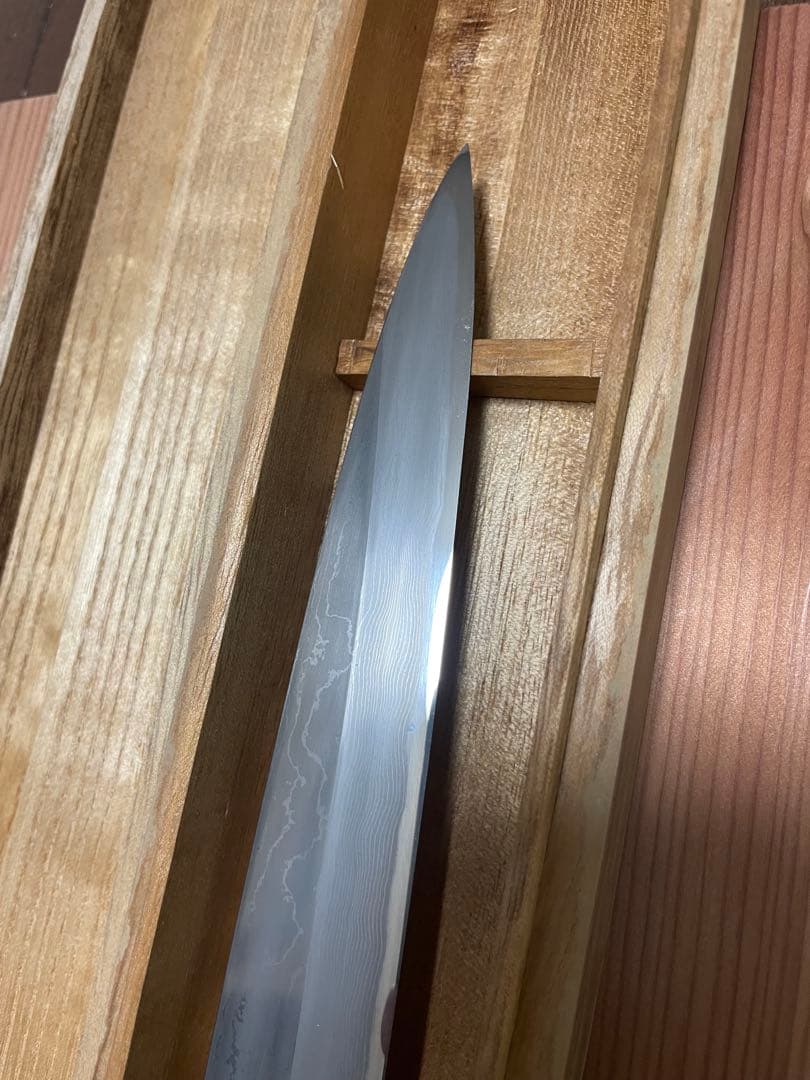 重房作　鍛地　柳刃包丁 270mm 鞘付き