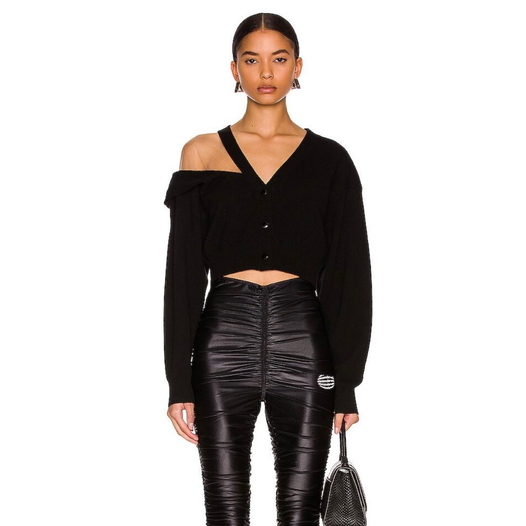 jumkot alexanderwang ショート丈 カーディガンメッシュ