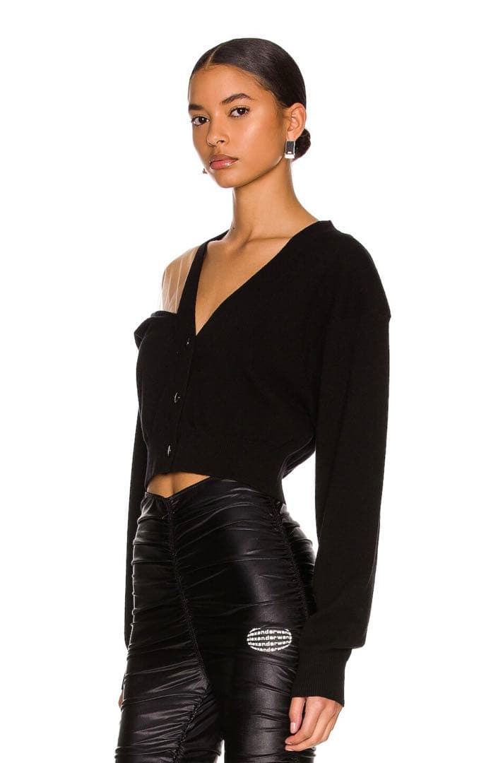 jumkot alexanderwang ショート丈 カーディガンメッシュ