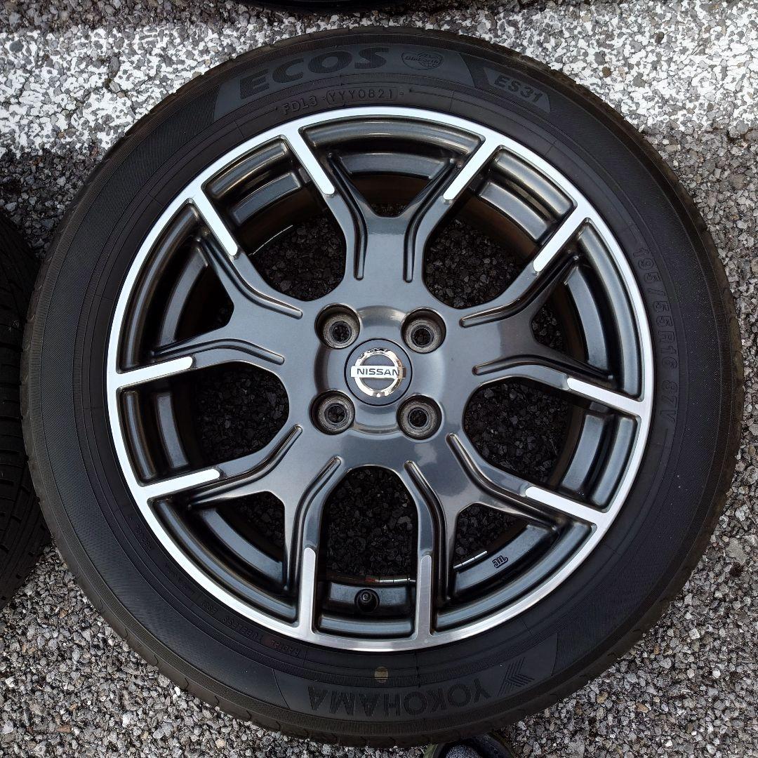 日産ノートニスモ16インチ純正アルミ BluEarth ECOS 送料込み