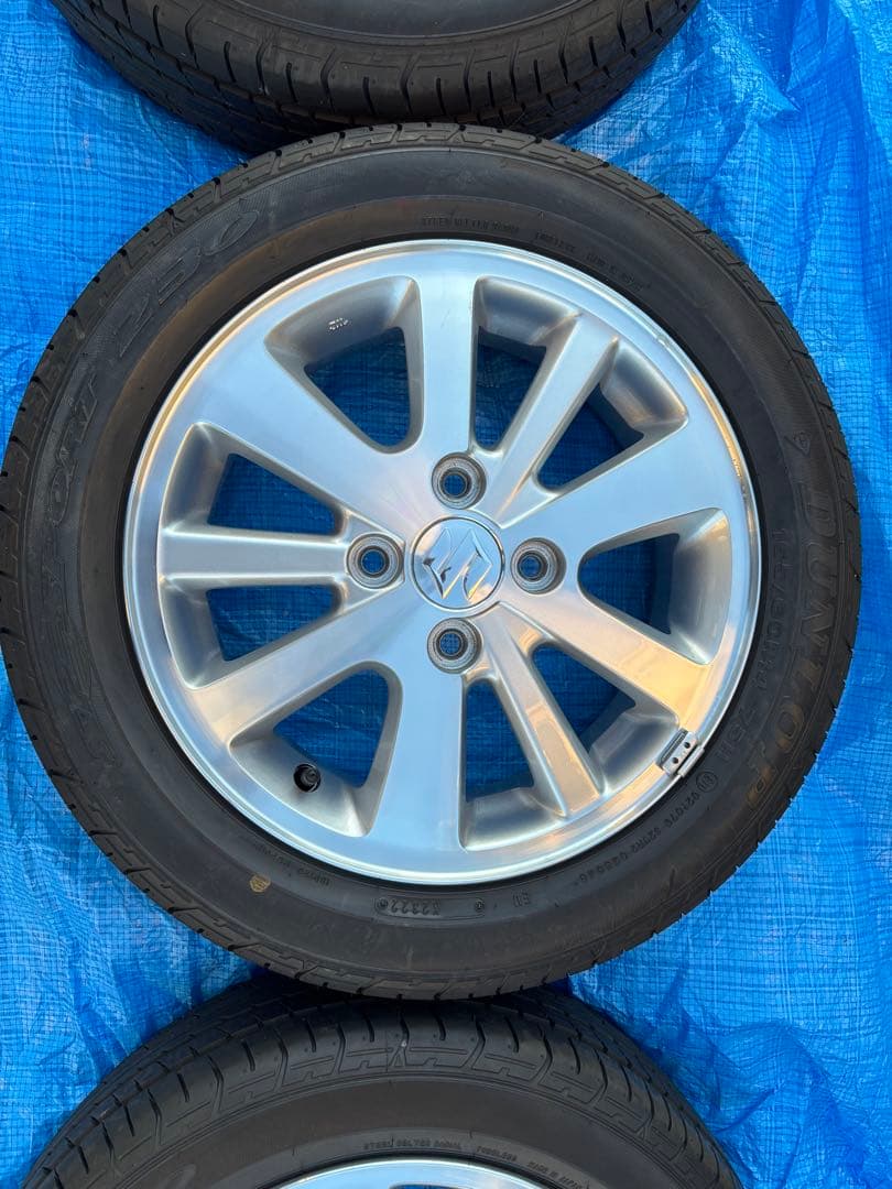 現行エブリィワゴン14インチ純正アルミホイール&タイヤ300ｋｍ走行