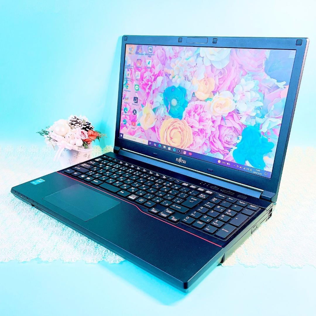 動作良好❣️黒ノートパソコン✨️事務作業におすすめ大容量SSD512GB✨️16GB