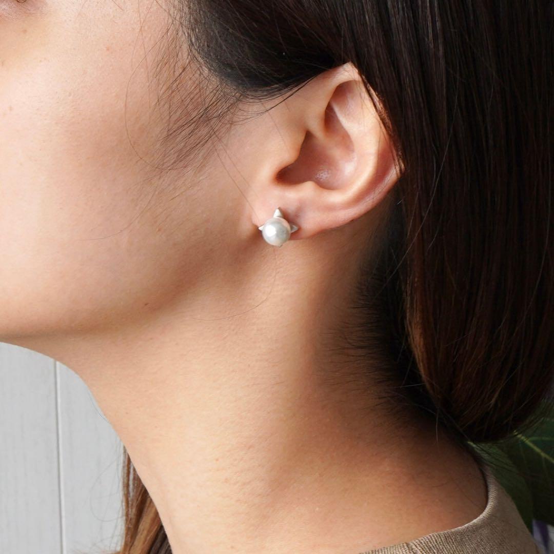 【超美品・希少】ルイヴィトン　メンズ　ピアス　モノグラム　パール　セット３