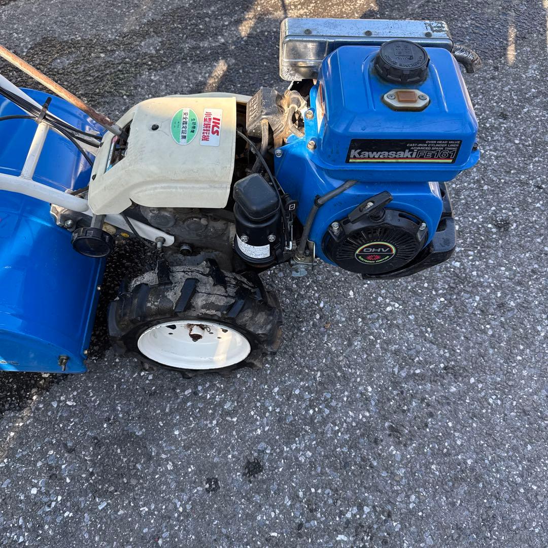 イセキ、IKS IR5 管理機、耕運機 ガソリンエンジン 青、動作確認済み