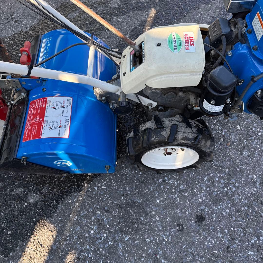 イセキ、IKS IR5 管理機、耕運機 ガソリンエンジン 青、動作確認済み